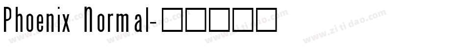Phoenix Normal字体转换